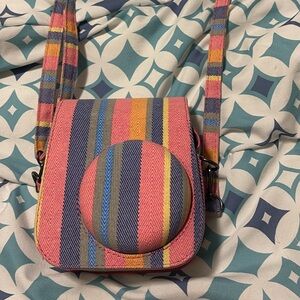 Colorful Striped Crossbody Bag